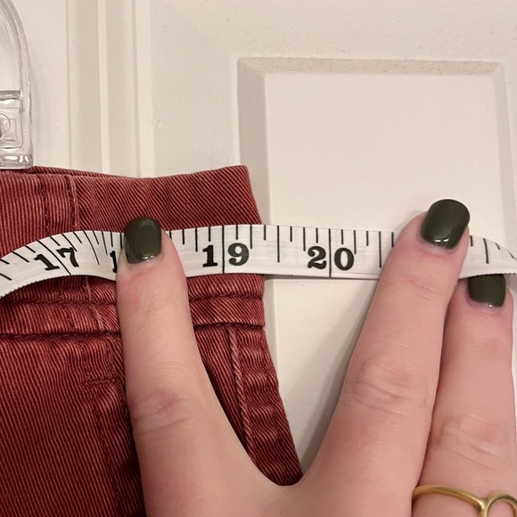 Woolrich HLP01165 Red Cotton Pants Size 14 - Picture 8 of 12